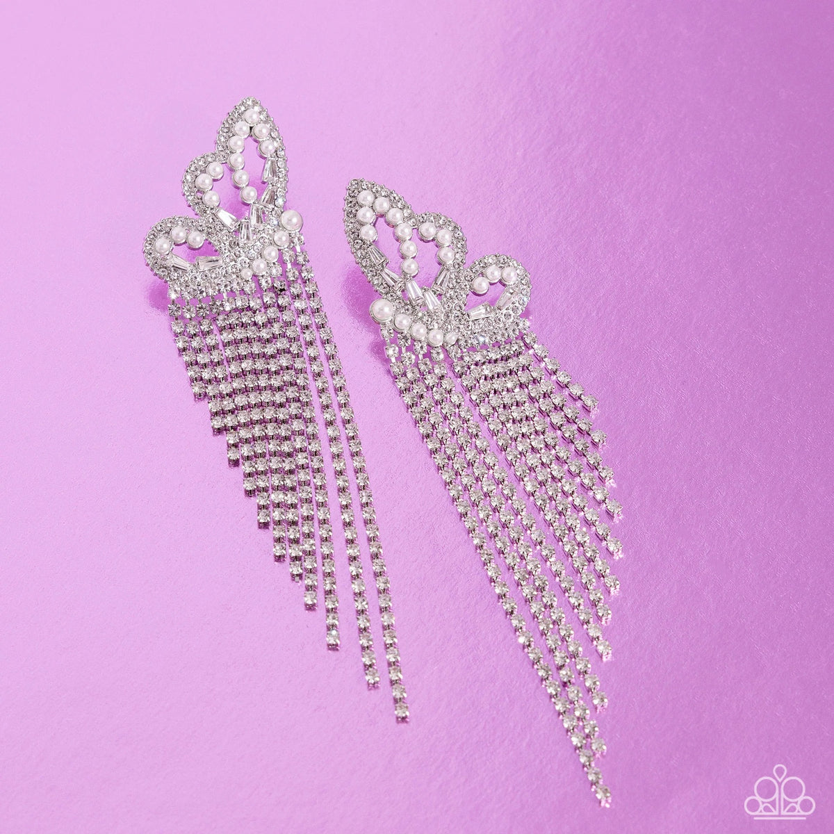 Aerial Accent White Post Earring