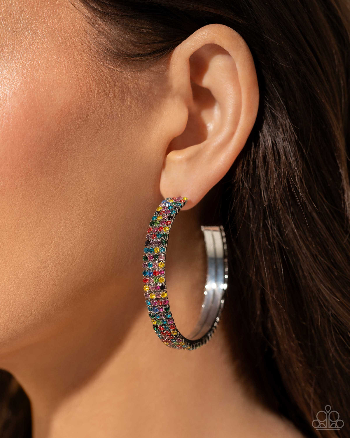 Stacked Symmetry Multi Hoop Earring