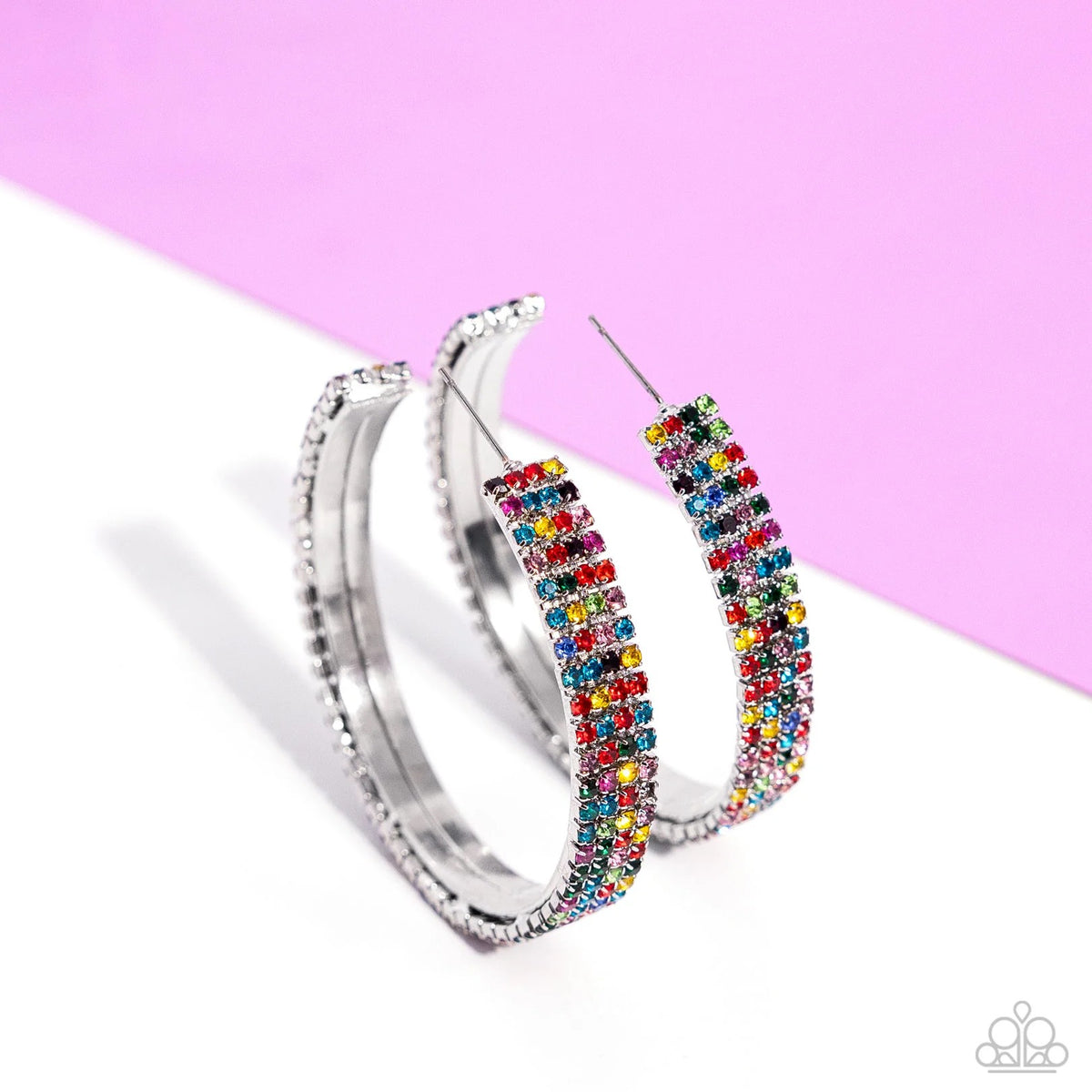 Stacked Symmetry Multi Hoop Earring