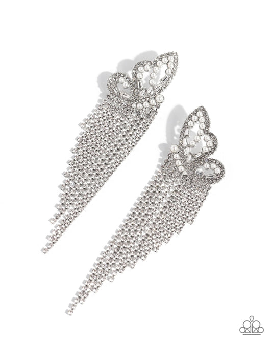 Aerial Accent White Post Earring